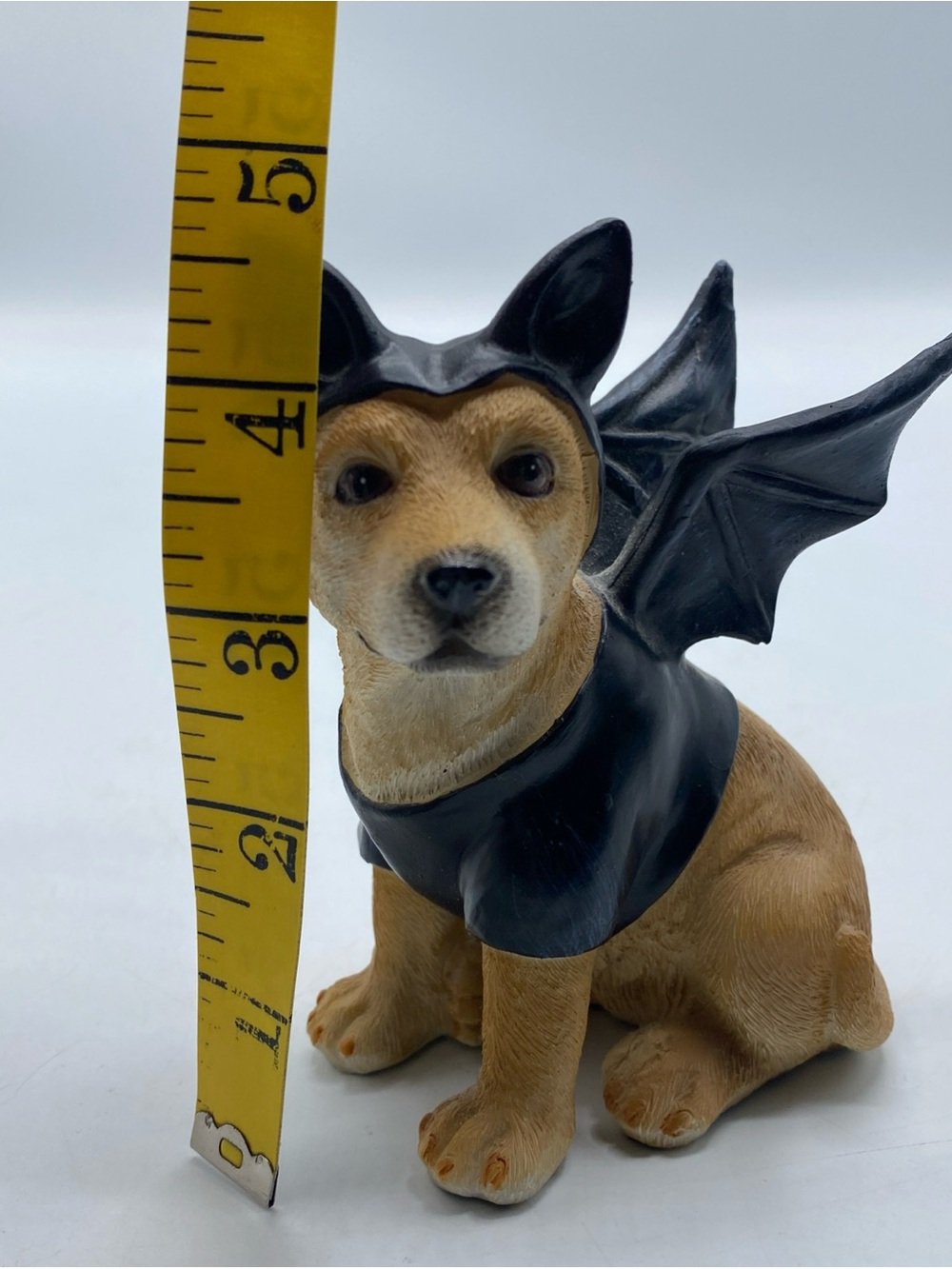 Lab Dog Figurine Halloween Themed Resin Puppy Dogs Bat Wings & Ears Costume Ganz - Picture 4 of 7